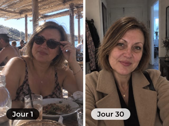 Avant / après publié par Lynae, jour 30